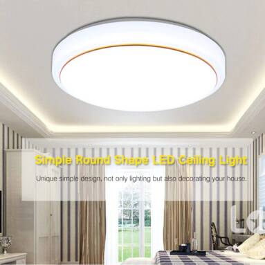 $7 with coupon for Simple Round Shape LED Ceiling Light from Gearbest