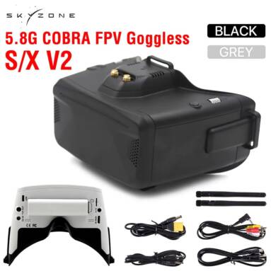 $233 with coupon for Skyzone Cobra X V2 5.8Ghz LCD 1280×720 FPV Goggles from BANGGOOD