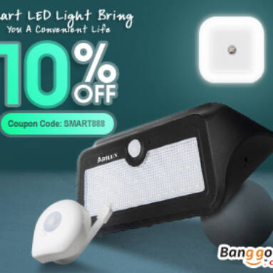 10% OFF for Smart LED Light from BANGGOOD TECHNOLOGY CO., LIMITED