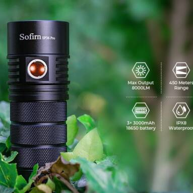 €26 with coupon for Sofirn SP36 Pro 8000lm Powerful LED Flashlight from ALIEXPRESS