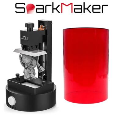 €143 with coupon for Sparkmaker Light-Curing Desktop UV Resin SLA 3D Printer 98*55*125mm Build Volume Support Off-line Print EU CZ Warehouse from BANGGOOD