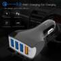 SpedCrd QC3.0 Car Charger Mobile Phone Car-Charger 4 Port USB Car Charger 
