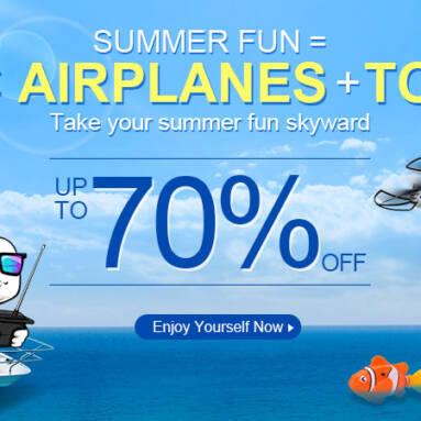 70% OFF on RC Airplanes & Toys from DealExtreme