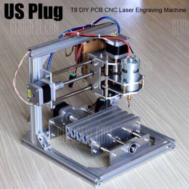 $119 with coupon for T8 DIY CNC Engraver Printer Machine  –  US PLUG  SILVER from GearBest