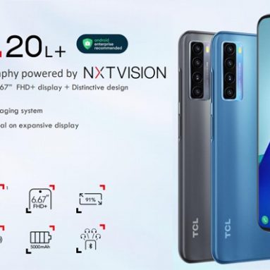 €219 with coupon for  TCL 20L Plus NFC Smartphone 6GB+256GB – 6.67 “FHD + IPS 64MP Quad Camera 18W 5000mAh Battery Android 11-EU Version from EU warehouse EDWAYBUY
