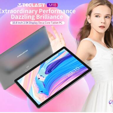 €146 with coupon for TECLAST M18 4G Tablet PC 10.8 inch Heilo X27 Ten Core 4GB RAM 128GB SSD 13MP Rear Camera 8000mAh Large Capacity Battery from BANGGOOD