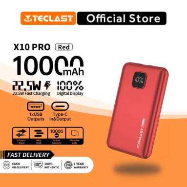 $24 with coupon for TECLAST X10 PRO 10000mAh power bank from BANGGOOD
