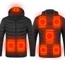 51 € s kuponom za TENGOO 8-područje USB električno grijanu jaknu Muškarci Žene Zimska vjetrovka Za pješačenje Termalna vodootporna jakna Kaput za zimske sportove od BANGGOOD-a