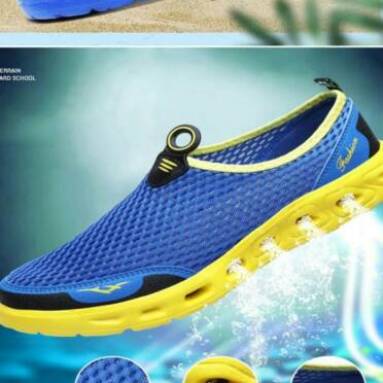€13 with coupon for TENGOO Men Sandals Outdoor Breathable Beach Shoes Lightweight Quick-drying Wading Shoes Water Sport Hiking Camping Sneakers Shoes Summer Sandals from BANGGOOD