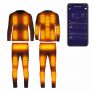 88 € cu cupon pentru TENGOO Set de lenjerie intimă încălzită inteligentă Control prin aplicație telefon Costum pentru încălzire de iarnă Reîncărcare prin USB Topuri termice încălzite Pantaloni Set de iarnă de la BANGGOOD