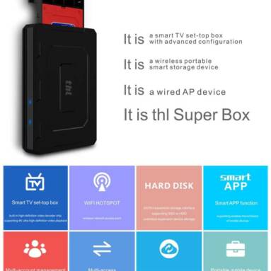 $49 with coupon for THL Super Box Amlogic – BLACK EU PLUG from Gearbest