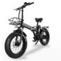 B2 48V 15AH 750W 20in Folding Moped Electric Bicycle 100km Max Mileage 30-45km/h Speed Electric Bike