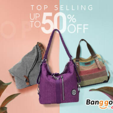 Up to 50% OFF Women Hot Sale Bags from BANGGOOD TECHNOLOGY CO., LIMITED