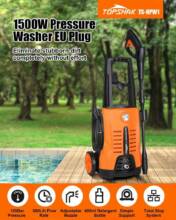 €53 with coupon for TOPSHAK TS-HPW1 1740PSI Car Pressure Washer 1500W Electric Pressure Washer Household with Detergent Tank Ideal for Cleaning Home, Car, Garden from EU ES warehouse BANGGOOD
