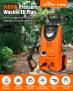 €89 with coupon for TOPSHAK TS-HPW2 2000PSI Car Pressure Washer 1600W 380L/H Electric Pressure Washer with 3 Modes, Detergent Tank Ideal for Cleaning Home, Car, Garden from EU ES warehouse BANGGOOD
