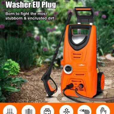 €69 with coupon for TOPSHAK TS-HPW2 2000PSI Car Pressure Washer 1600W 380L/H Electric Pressure Washer with 3 Modes, Detergent Tank Ideal for Cleaning Home, Car, Garden from EU ES warehouse BANGGOOD