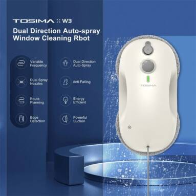 €179 with coupon for TOSIMA W3 Window Cleaning Robot from EU warehouse GEEKBUYING
