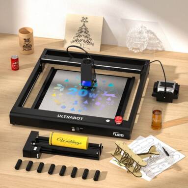 €699 with coupon for TRONXY ULTRABOT U20 Laser Engraving Machine + Rotary Roller + Laser Bed from EU warehouse GEEKBUYING