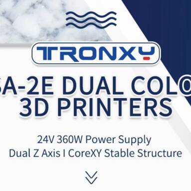 €314 with coupon for TRONXY X5SA-2E 24V 3D Printer from US / EU warehouse GEEKBUYING