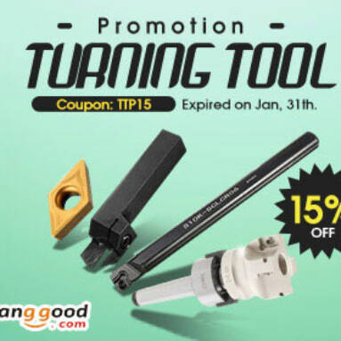 Up to 55% OFF for Turning Tools with Extra 15% OFF Coupon from BANGGOOD TECHNOLOGY CO., LIMITED