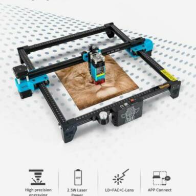 €169 with coupon for TWO TREES TTS 5.5W Laser Engraver Cutter, 0.08*0.08mm Compressed Spot, 32Bit Mainboard, 20W Electric Power, APP Control ,300*300mm from EU warehouse GEEKBUYING
