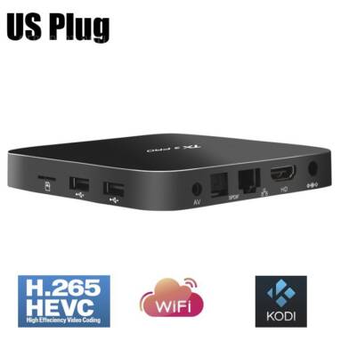 $31 with coupon for TX3 Pro Android Internet Box Amlogic S905X 4K H.265  –  US PLUG  BLACK from GearBest