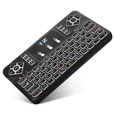 $11 with coupon for TZ Q9 Bluetooth Keyboard with Touchpad Mouse  –  BLACK from GearBest