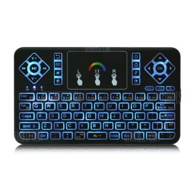 $8 with coupon for TZ Q9 Mini Wireless Keyboard  –  BLACK from GearBest