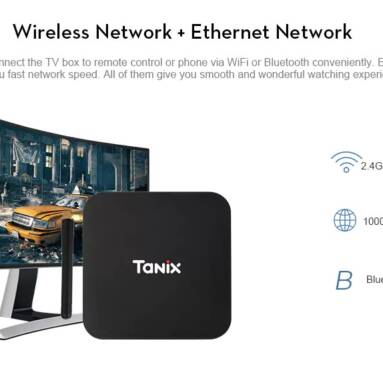 $62 with coupon for Tanix TX28 TV Box – BLACK US PLUG from GearBest