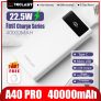€40 with coupon for Teclast A40 Pro 20W PD 22.5W SCP QC3.0 40000mAh Power Bank LED Digital Display Dual Input & Four Outputs For iPhone 13 13 Mini 13 Pro Max For Samsung Galaxy S22 Xiaomi Mi11 Huawei P50 Pro from EU CZ warehouse BANGGOOD