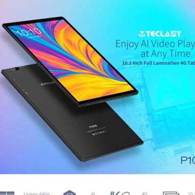 €98 with coupon for Teclast P10HD 10.1 inch 4G Phablet Android 9.0 Spreadtrum SC9863A Octa-core CPU 3GB RAM + 32GB ROM 5.0MP + 2.0MP Dual Camera Tablet PC from GEARBEST
