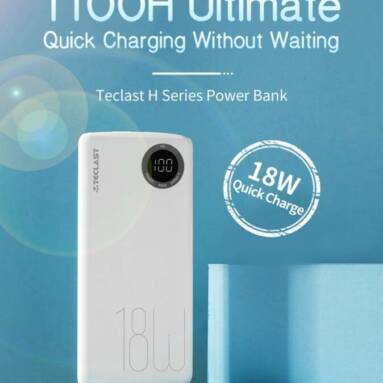 €20 with coupon for Teclast T100H Pro 10000mAh 18W USB PD QC3.0 Power Bank from EU FR warehouse BANGGOOD