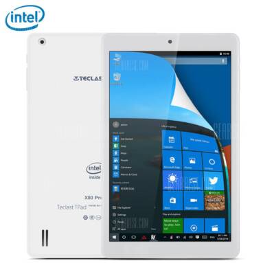 $70 with coupon for Teclast X80 Pro Tablet PC  –  INTEL CHERRY TRAIL WHITE from Gearbest