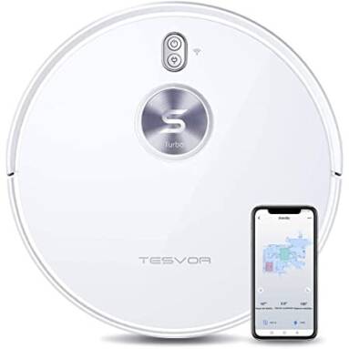€231 with coupon for Tesvor S6 Turbo Robot Vacuum Cleaner 2 in 1 Vacuuming Mopping 4000Pa Suction Laser Navigation Automatic Charging 5200mAh Battery for Carpet, Hardwood, Ceramic tile, Linoleum from EU warehouse GSHOPPER