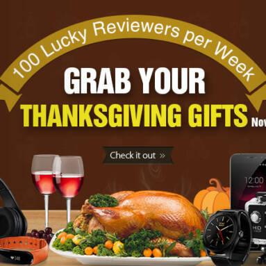Grab Your Thanksgiving Gifts, 100 Lucky Reviewers per Week from DealExtreme