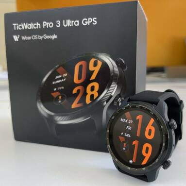 €144 with coupon for TicWatch Pro 3 Ultra GPS Wear OS Smartwatch from EU warehouse ALIEXPRESS