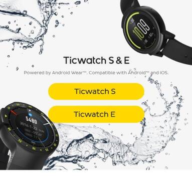 $118 with coupon for Ticwatch E Sports Smartwatch Heart Rate GPS 1.4inch from GEARVITA
