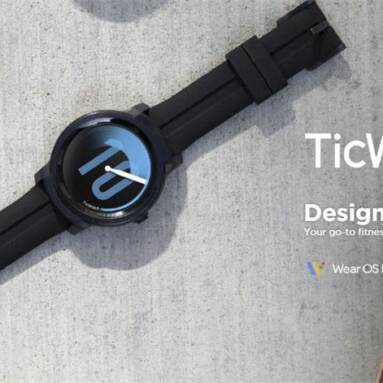 $125 with coupon for Ticwatch E2 Bluetooth Smartwatch Built-in GPS Qualcomm Snapdragon Wear Platform from BANGGOOD