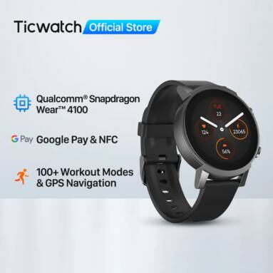 €104 with coupon for Ticwatch E3 Wear OS Smartwatch from ALIEXPRESS