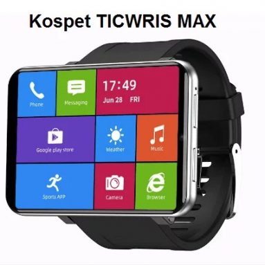 126 € με κουπόνι για Ticwris Max 4G Smart Watch Phone Android 7.1 MTK6739 Quad Core 3GB / 32GB Smartwatch Heart Rate Pedometer IP67 Waterproof - Μαύρο από GEARBEST