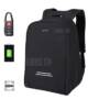Tigernu Multifunction Anti-thief USB charging 15.6inch laptop backpack school Bagpack for Men  -  BLACK GREY
