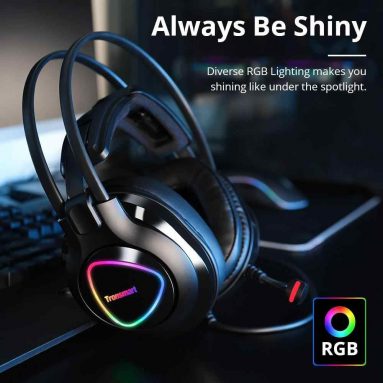 11 € s kuponom za Tronsmart Glary Alpha Colorful LED gaming slušalice s osvjetljenjem 3.5 mm+USB port iz EU GER skladišta GEEKBUYING