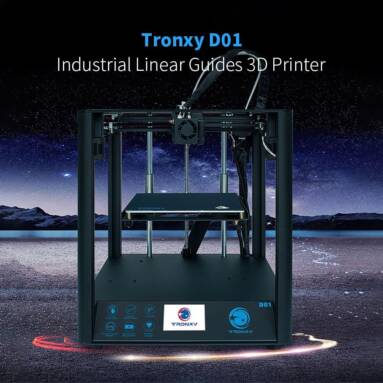 $369 with coupon for Tronxy D01 Industrial Linear Guides 3D Printer – Black EU Plug from GEARBEST