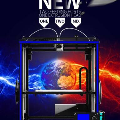 $333 with coupon for Tronxy X5S – 2E DIY 3D Printer 330 x 330 x 400mm – EARTH BLUE EU PLUG from GearBest