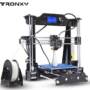 Tronxy X8 220 x 220 x 200mm Desktop DIY 3D Printer  -  EU PLUG  BLACK 