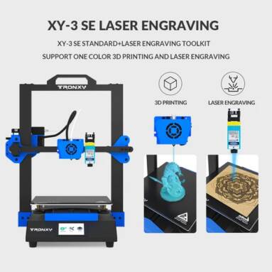 €249 with coupon for TRONXY XY-3 SE 3D Printer 255*255*260mm Printing Size Single Tool Head Monochrome Model – Standard Version from EU warehouse GEEKBUYING