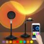 Tuya Smart WIFI Sunset Light Bluetooth Voice Control Live Broadcast Projection Sunset Lamp