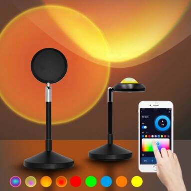 €21 with coupon for Tuya Smart WIFI Sunset Light Bluetooth Voice Control Live Broadcast Projection Sunset Lamp RGB 16 Colors 4 Modes Small Night Light from BANGGOOD
