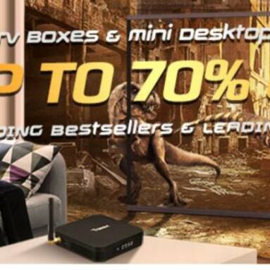 UP to 70% OFF on Tv Boxes and Mini Desktop PCs from GearBest