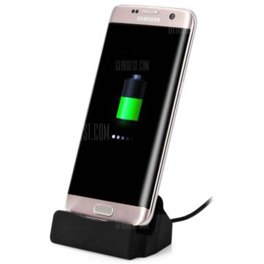 $2 with coupon for Type-C Compact Desktop Charger Cradle Station with Stand  –  BLACK from GearBest